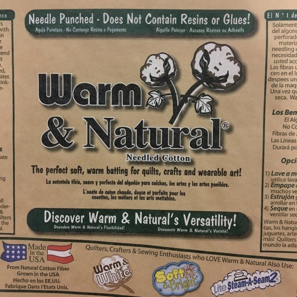 Warm & Natural 100% Cotton Batting - 90" Wide