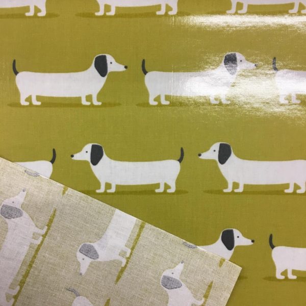 Fryetts Fabrics Hound Dog PVC - Ochre