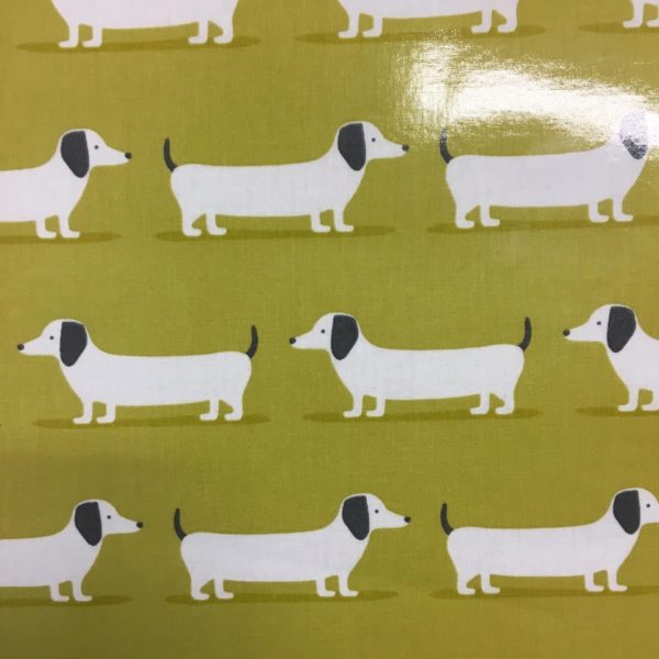 Fryetts Fabrics Hound Dog PVC - Ochre