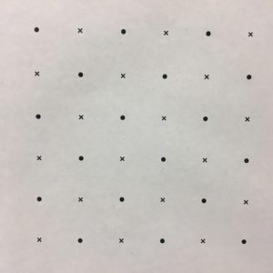 Wide Dot and Cross Pattern Paper