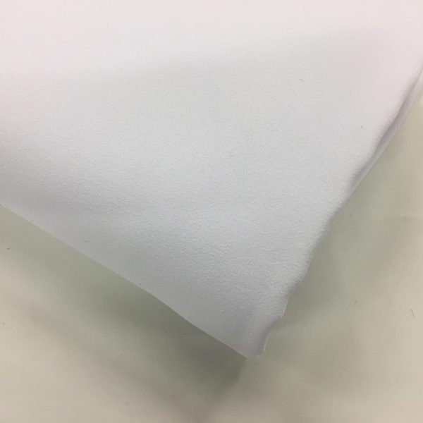 Heavy Triple Crepe Dress Fabric - White