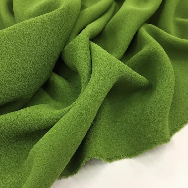 Heavy Triple Crepe Dress Fabric - Pea Green