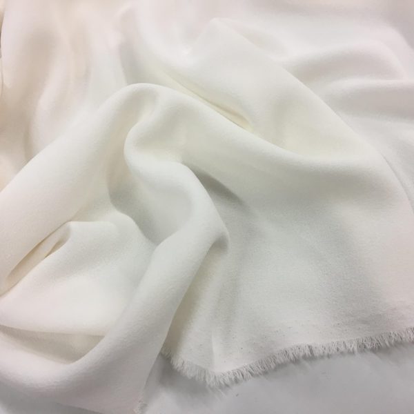 Heavy Triple Crepe Dress Fabric - Cream