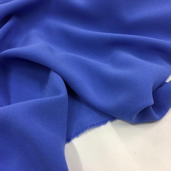 Heavy Triple Crepe Dress Fabric - Cornflower Blue