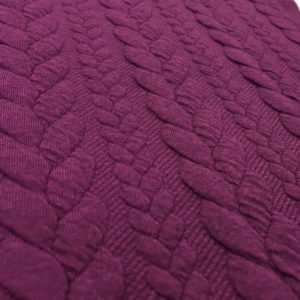 Higgs & Higgs Cable Knit Jersey - Aubergine
