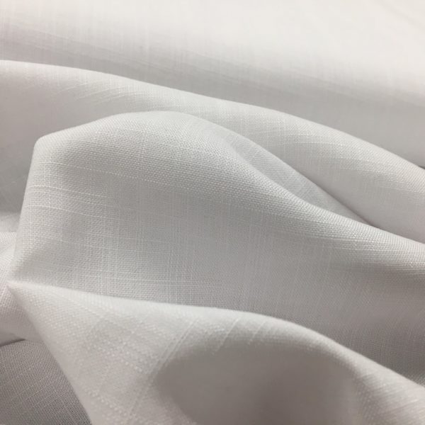 Lightweight Linen-look 100% Viscose - White