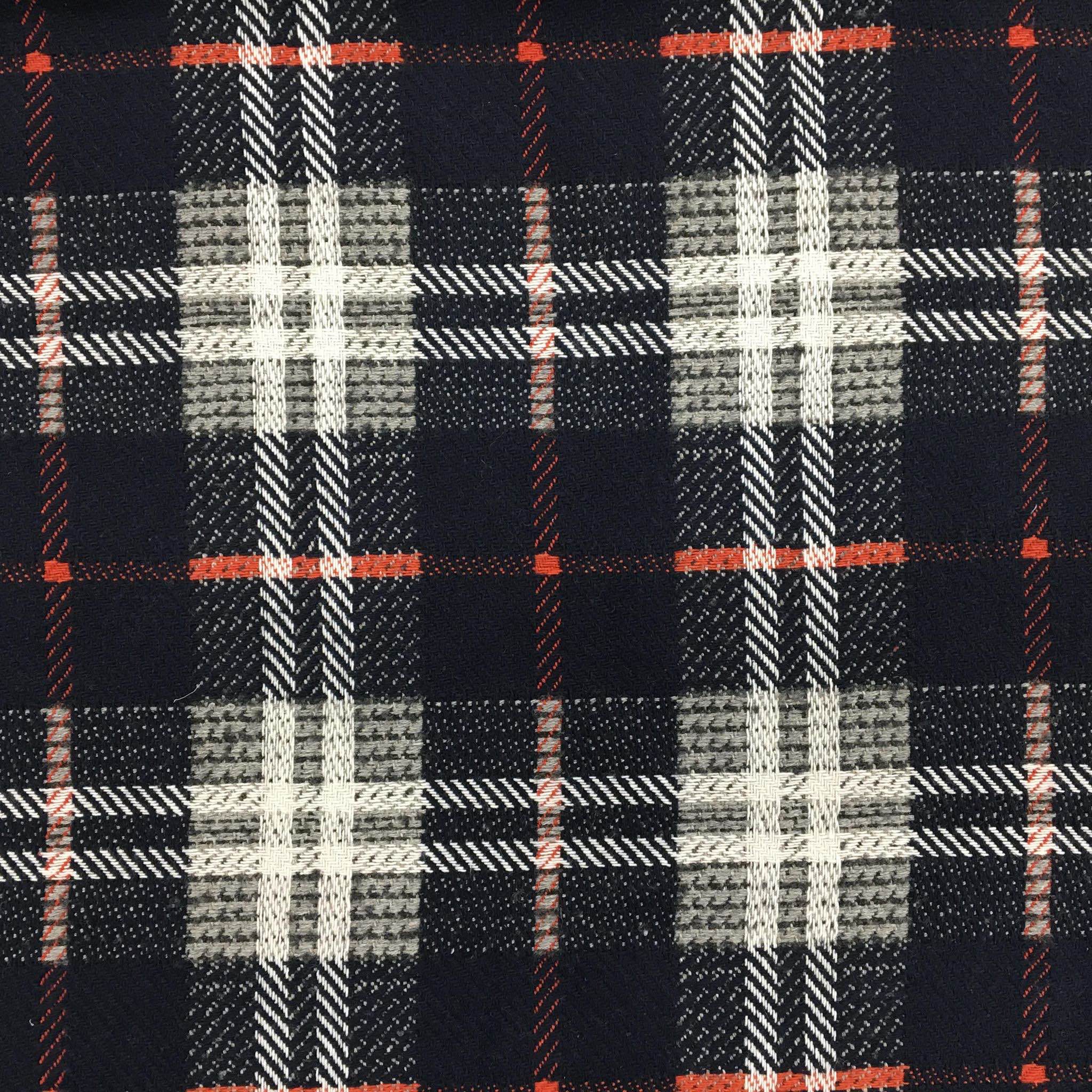 Reversible Textured Check Woven Fabric | 1st For Fabric
