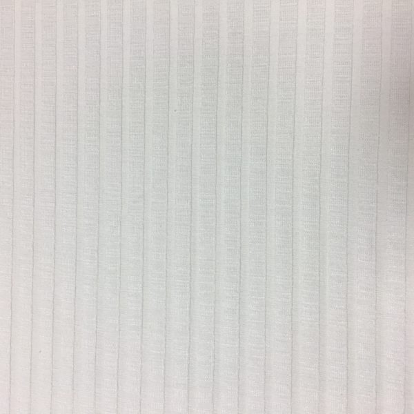 Slinky Stretch Ribbed Knitted Dressmaking Fabric - Ivory
