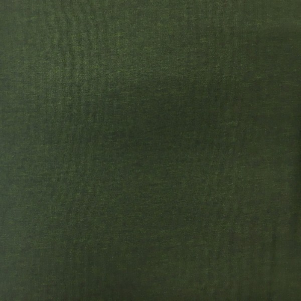 Fleece Back Sweatshirt Jersey - Moss Green Melange