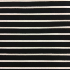 Ponte Roma Heavy Jersey - Black/Cream Stripes