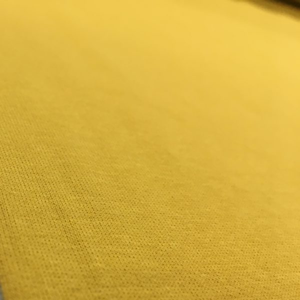 Soft Brushed Back French Terry Jersey - Yellow Ochre