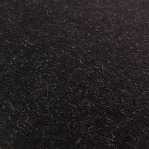 Short Pile Wool Blend Fabric - Dark Plum