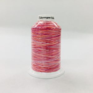 Gutermann Bulk Overlocking Thread - 1000m - Variegated Red/Pink