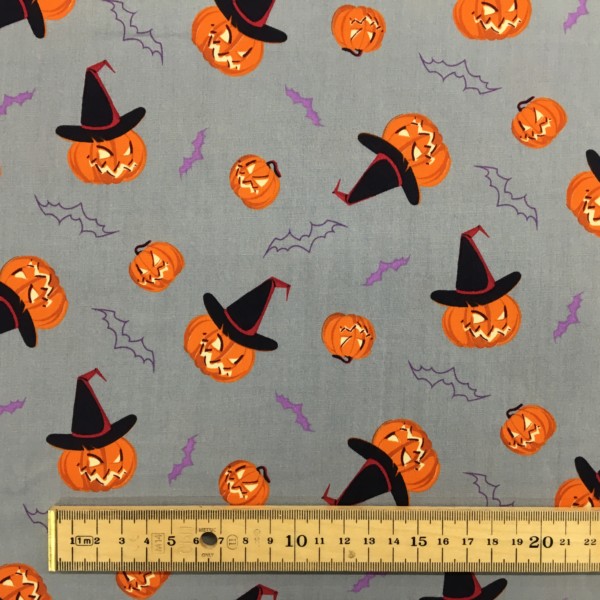 100% Cotton Halloween Prints - Pumpkins