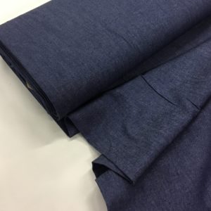 100% Cotton Lightweight Chambray -Dark Blue