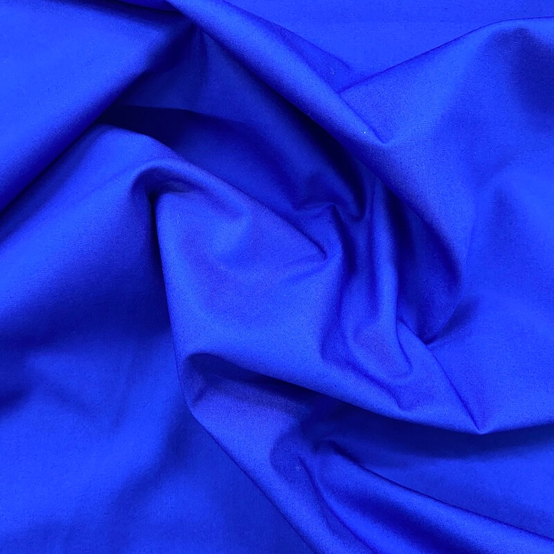 Plain 100% Cotton Poplin - Bright Royal Blue | 1st For Fabric