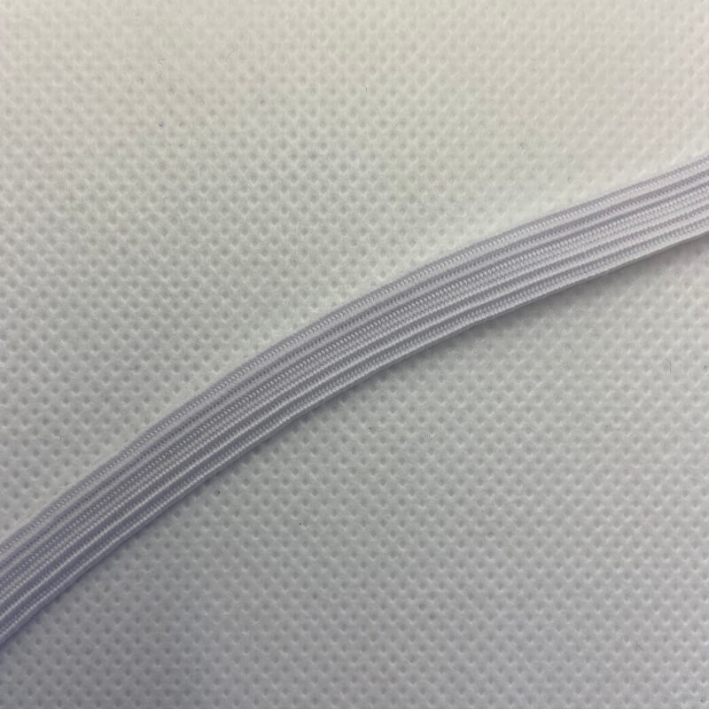 5 Metre Bundle of Elastic - White - 9mm - Image 3