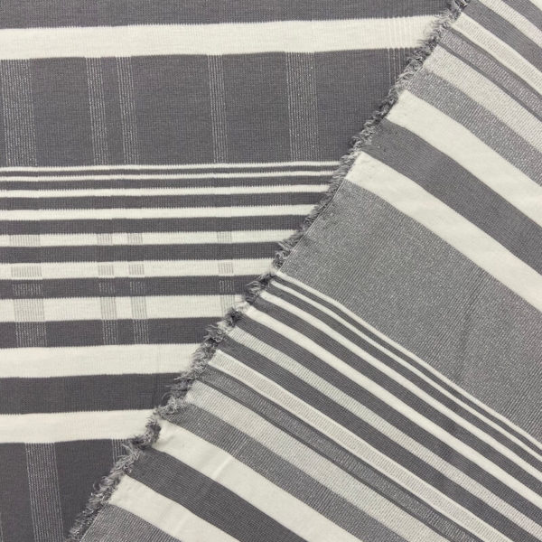 Striped Lurex Stretch Knit Fabric | 1st For Fabric