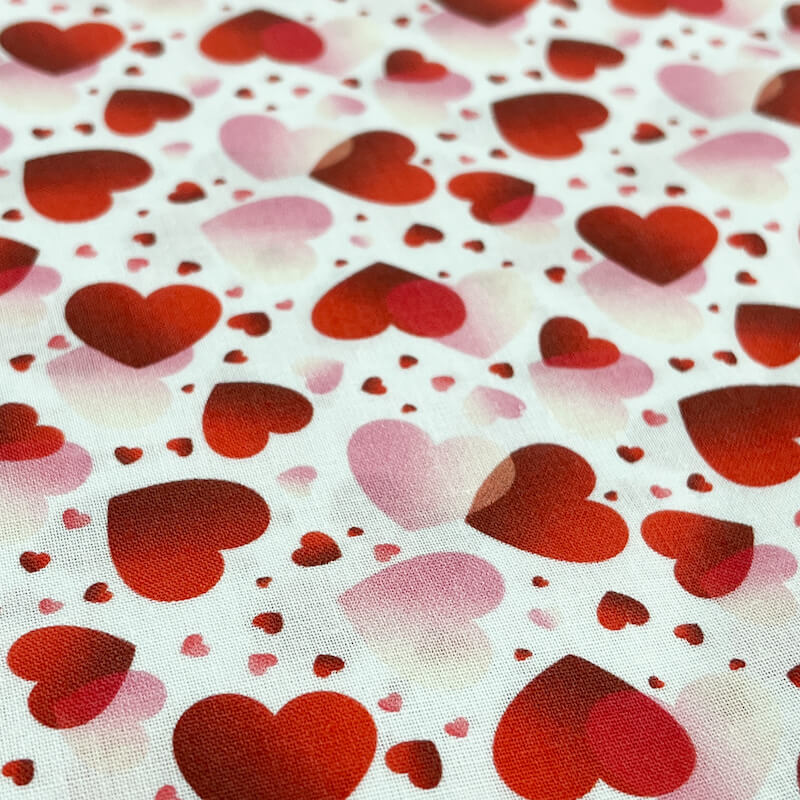 Valentines Rose & Hubble 100% Cotton – Love Hearts | 1st For Fabric