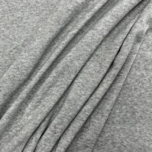 Soft Stretch Knitted Fabric - Light Grey Melange