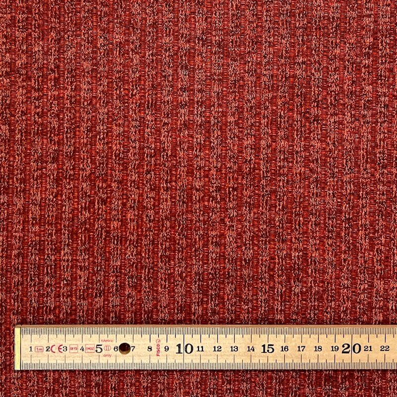 Melange Ribbed Knit - Terracotta - Image 4