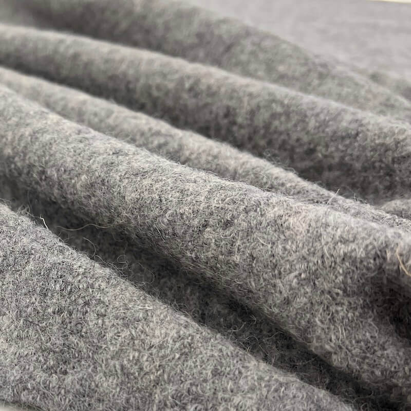 100% Boiled Wool – Grey
