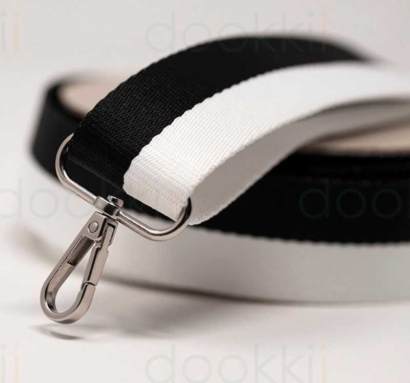 38mm Webbing - Half & Half - Black/White - Image 2