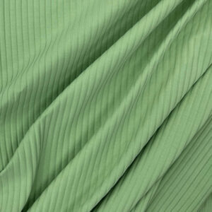 Cotton Elastane Ribbed Jersey - Mint