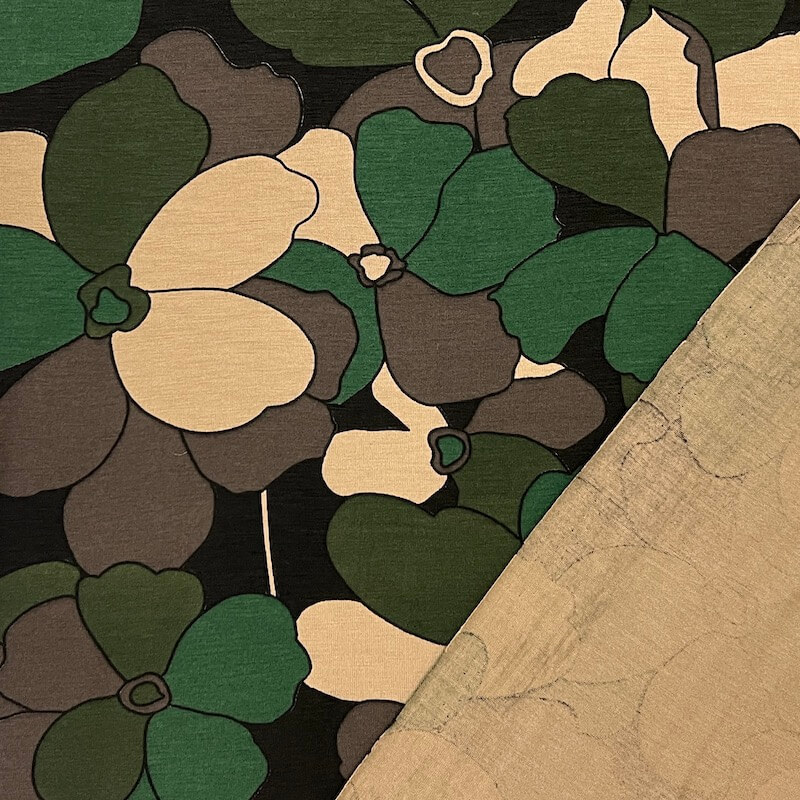 Viscose Jersey - Khaki Garden - Image 4