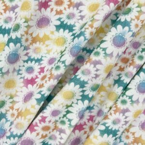 100% Cotton Printed Double Gauze - Pastel Flowers