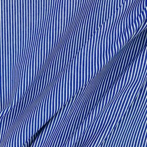 Narrow Stripe Denim - Royal Blue/White