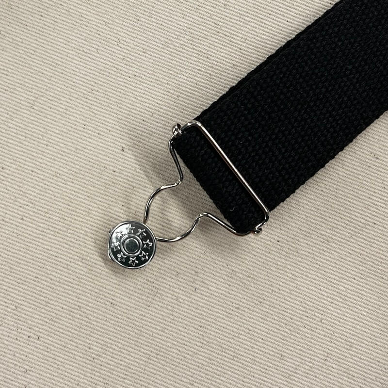 Silver Dungaree Clips / Overall Fittings - 40mm - Image 3