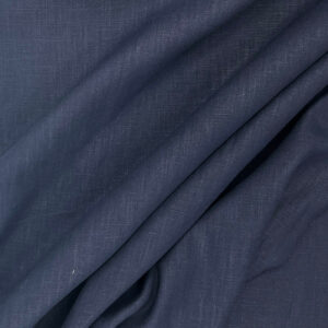 100% Washed Linen - Navy
