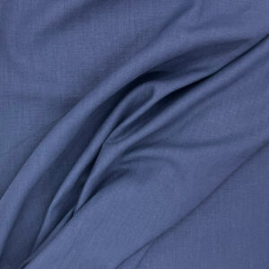 100% Washed Linen - Denim Blue
