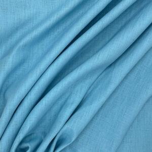 100% Washed Linen - Pale Blue