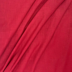 100% Washed Linen - Dark Red
