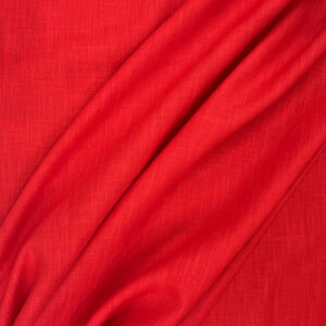 100% Washed Linen - Bright Red