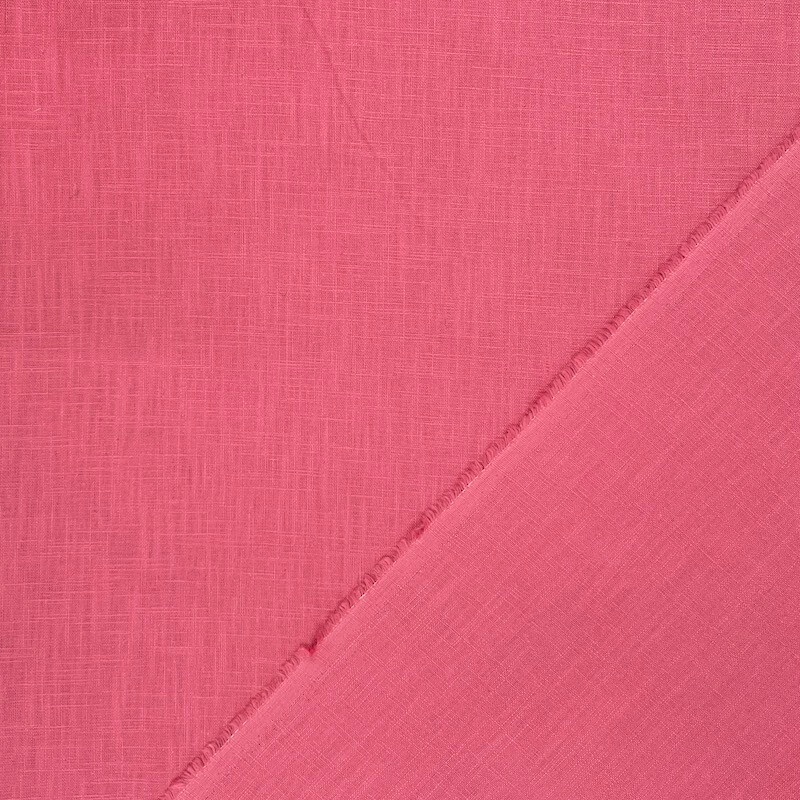 100% Washed Linen - Pink - Image 3