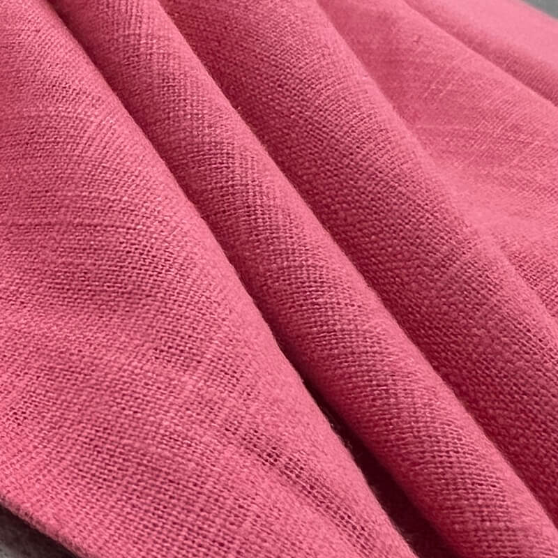 100% Washed Linen - Pink - Image 2