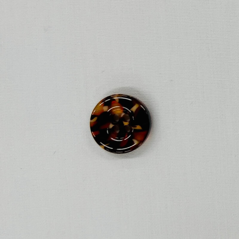 16mm (Size 24) - Multi Tone Button - Tortoise Shell - Image 2