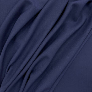 Heavy Viscose Blend Crepe - Navy