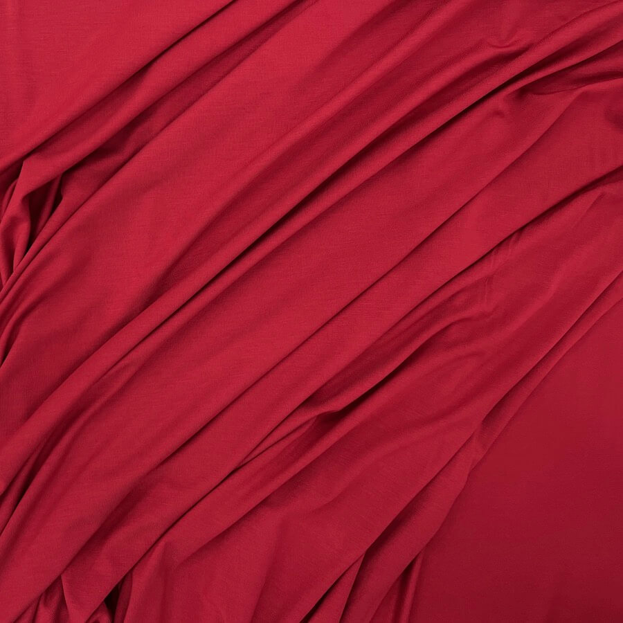 Bamboo Jersey - Dark Red - Image 2