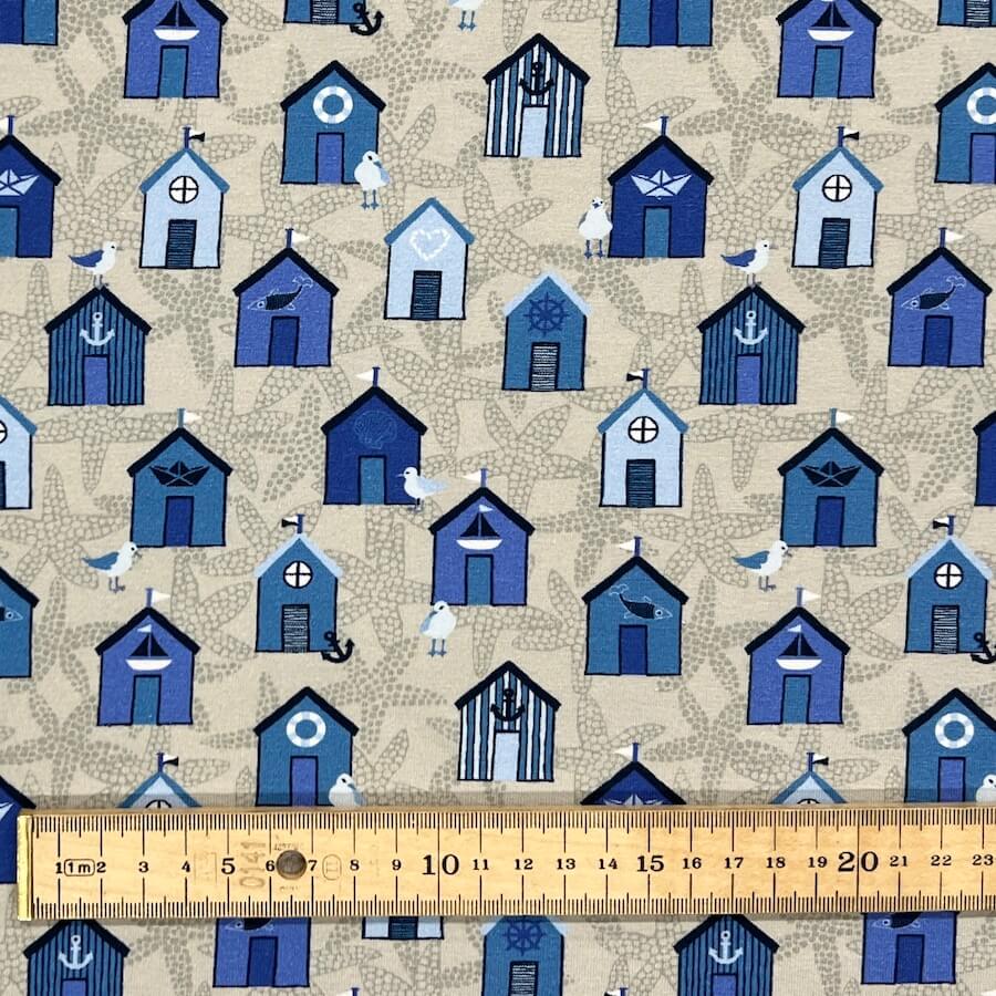 Stof of Denmark Avalana Jersey - Beach Huts - Image 2