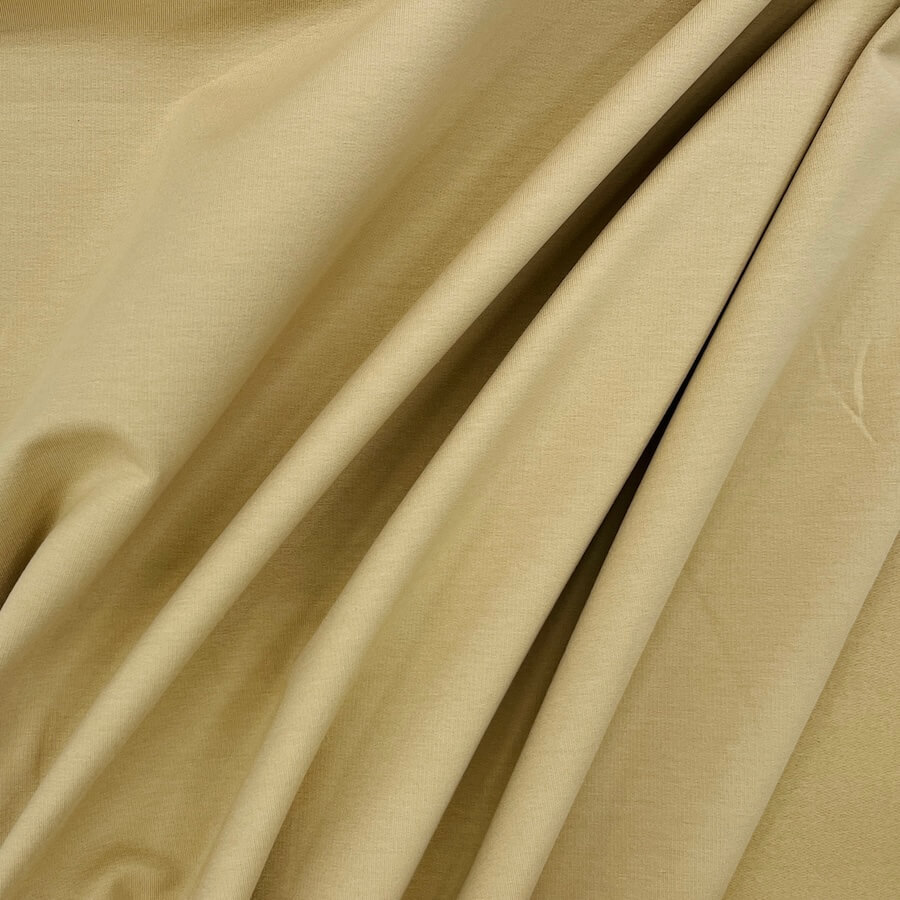 Brushed Back French Terry Jersey - Biscuit