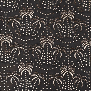 Fabric Godmother Palm Tree Cotton Broderie Anglaise - Black