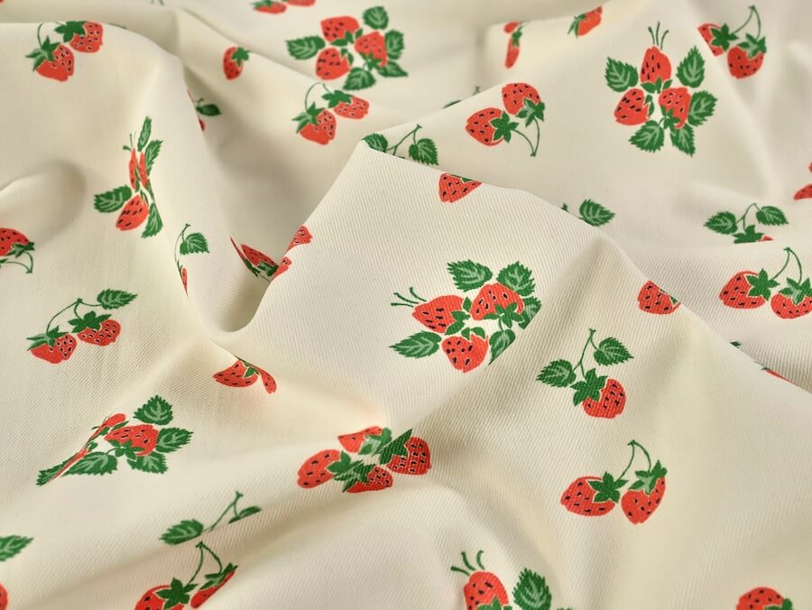Fabric Godmother Strawberry Fayre Denim - Image 4