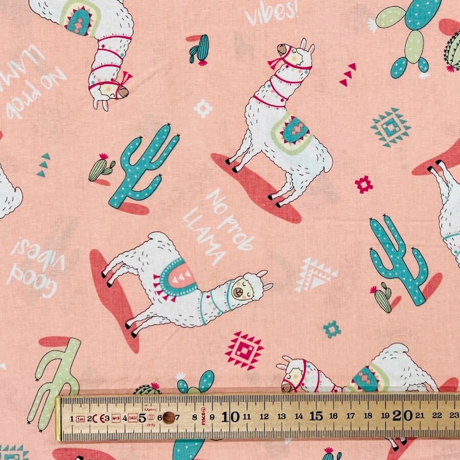 100% Cotton Poplin - No Prob Llama! - Image 4