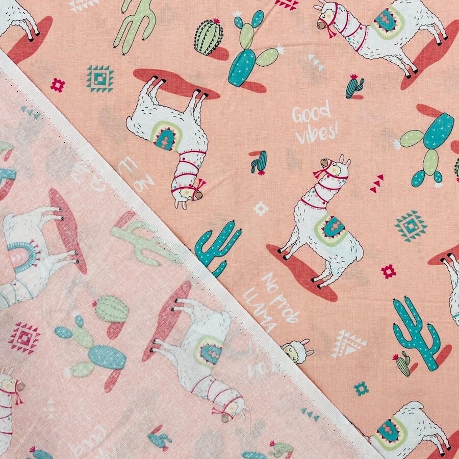 100% Cotton Poplin - No Prob Llama! - Image 3