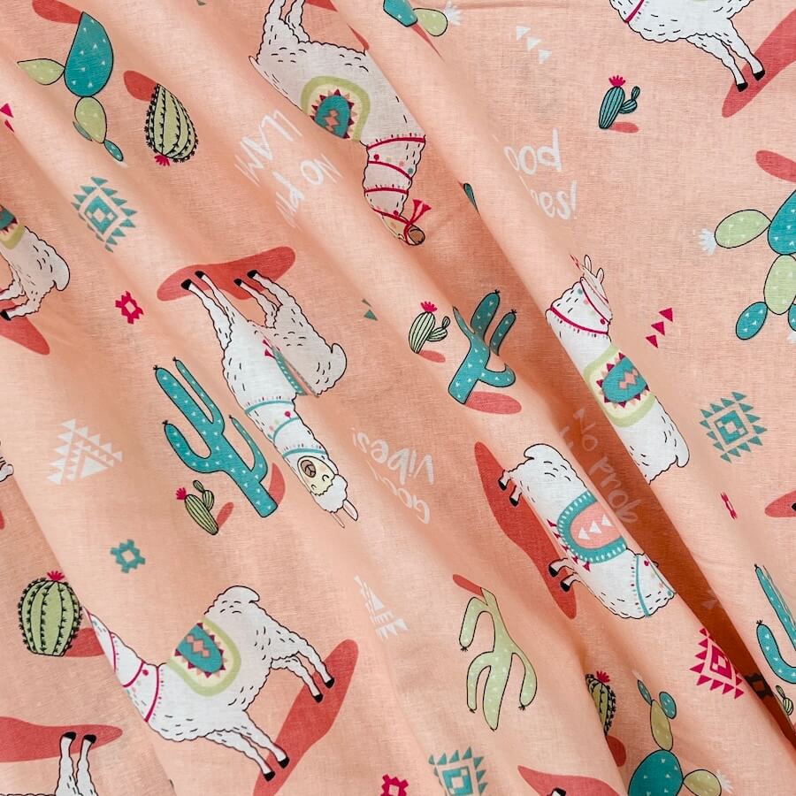 100% Cotton Poplin - No Prob Llama! - Image 2