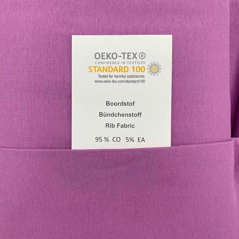 Tubular Jersey Rib/Cuffing - Violet - Image 2